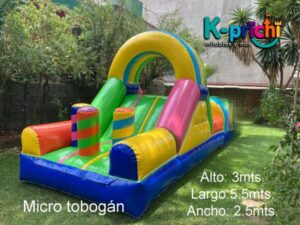 rentar tobogán inflable, juegos inflables para rentar en ciudad de mexico, k-prichi