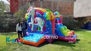 renta de inflable de unicornio cdmx, donde rentar un inflable de unicornio para fiestas, brincolines de unicornio renta df, inflable de unicornio, kprichi