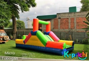 inflables para niños, renta de mini tobogán para fiesta infantil en ciudad de méxico, k-prichi