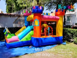 renta de mini castillo, renta de inflable para fiesta infantil, kprichi