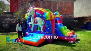 renta de inflable de unicornio cdmx, donde rentar un inflable de unicornio para fiestas, brincolines de unicornio renta df, inflable de unicornio, kprichi