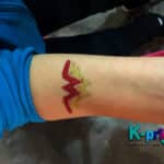 servicio de pintacaritas, tattoos de diamantina, fiestas infantiles, cdmx, pintacaritas, mujer maravilla