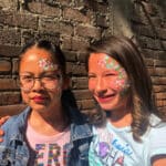 servicio de pintacaritas, tattoos de diamantina, fiestas infantiles, cdmx, pintacaritas, flores