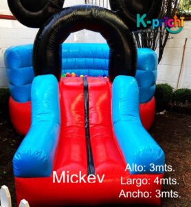 alberca de pelotas, mickey, renta inflables