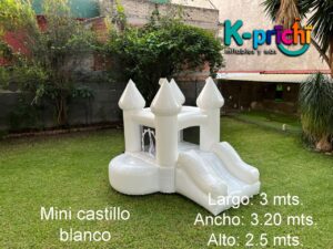 inflable blanco, castillo blanco, brincolin blanco, fiesta infantil, bautizos, bodas, presentaciones.