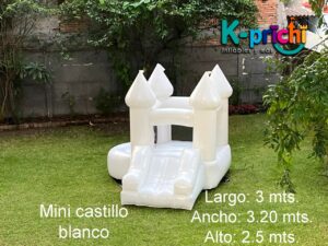 inflable blanco, castillo blanco, brincolin blanco, fiesta infantil, bautizos, bodas, presentaciones.