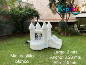 inflable blanco, castillo blanco, brincolin blanco, fiesta infantil, bautizos, bodas, presentaciones.
