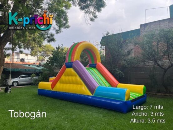 alquilar tobogán para fiestas infantiles, brincolines inflables cdmx, renta de juegos infantiles, k-prichi