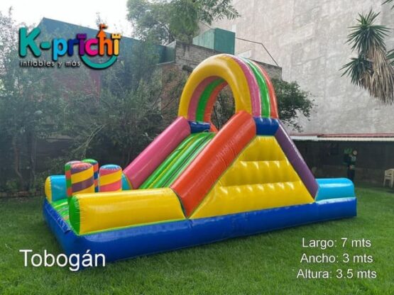 alquilar tobogán para fiestas infantiles, brincolines inflables cdmx, renta de juegos infantiles, k-prichi