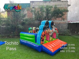 Renta inflable para practicar lanzamientos y diversión de niños y adultos en CDMX