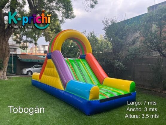 alquilar tobogán para fiestas infantiles, brincolines inflables cdmx, renta de juegos infantiles, k-prichi