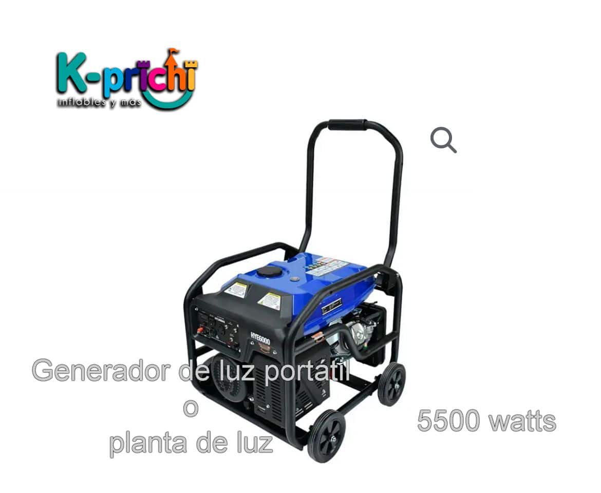 Renta esta planta de luz, asegura energía ininterrumpida con nuestro generador de 6000 watts ¡prepárate para cualquier situación!